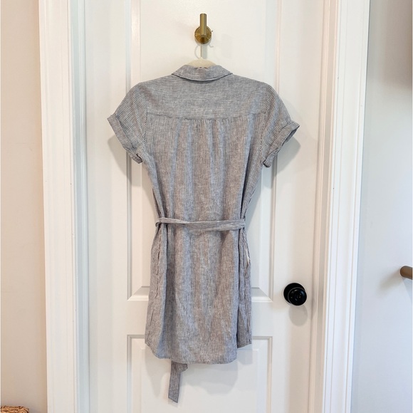 Abercrombie and Fitch, linen blend mid length dress - Picture 3 of 3
